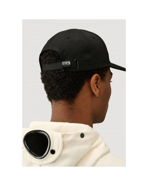 C P Company Black Hats & Caps
