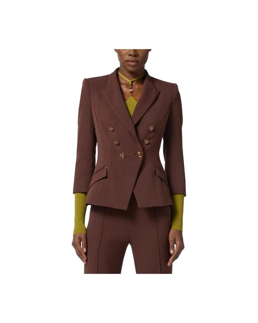 Elisabetta Franchi Brown Blazers