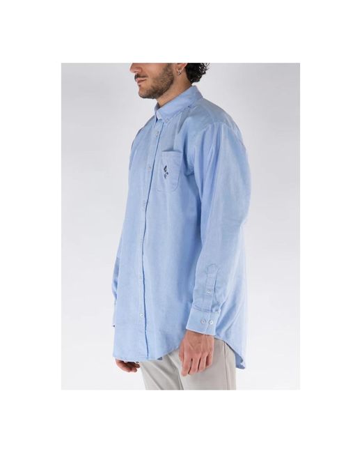 Drole de Monsieur Blue Casual Shirts for men