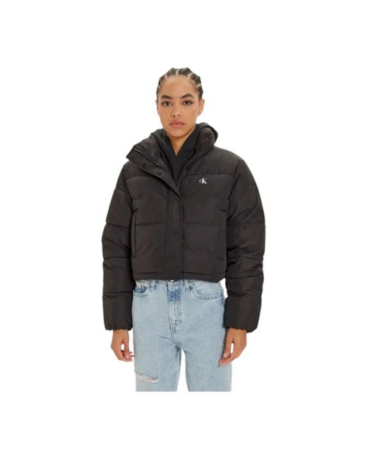 Calvin Klein Black Kurze steppjacke