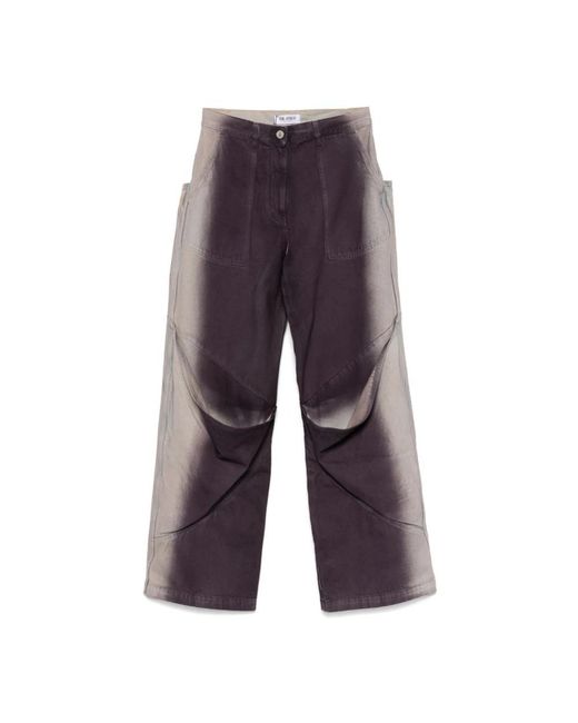 The Attico Purple Straight Trousers