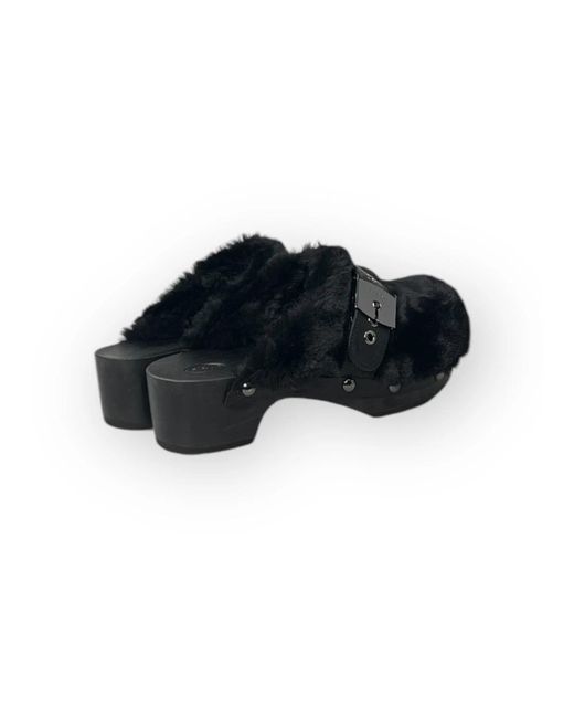 Scholl Heeled Mules in het Blue