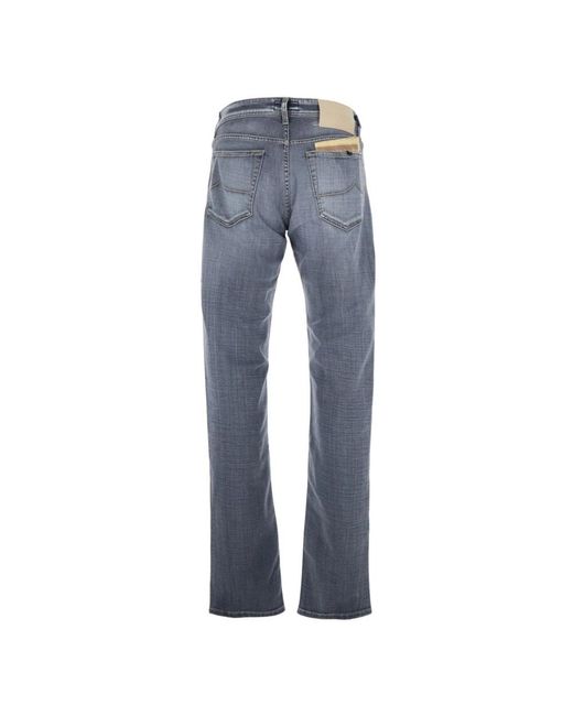 Jacob Cohen Blue Straight Jeans for men