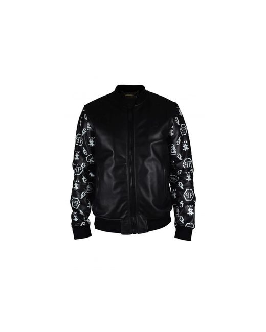 Leather Jackets Philipp Plein de hombre de color Black