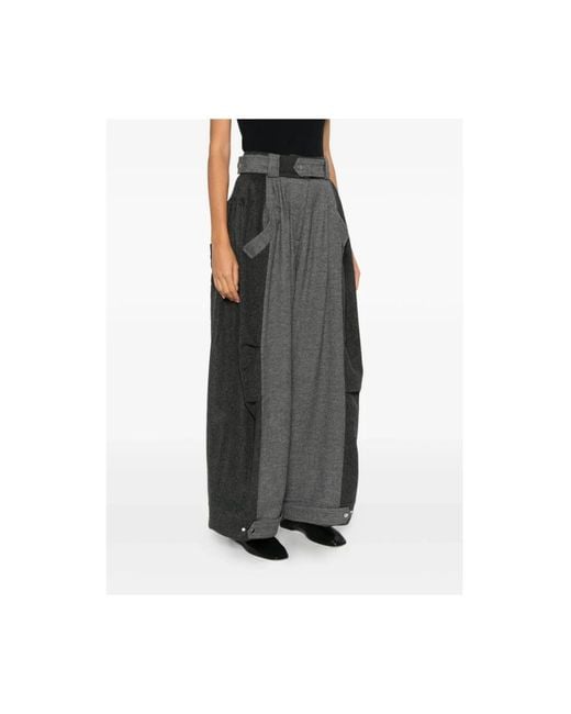 Niccolò Pasqualetti Gray Wide Trousers