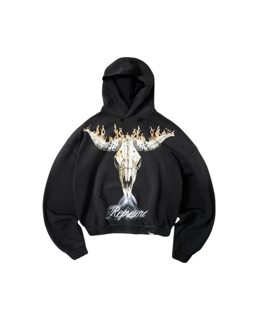 Represent Black Hoodies for men
