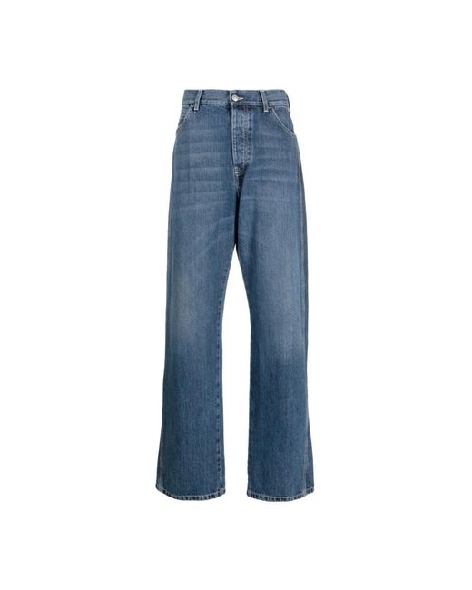 Alexander McQueen Blue Wide Jeans for men