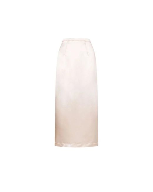 Philosophy Di Lorenzo Serafini White Midi Skirts