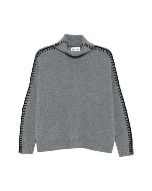 Turtlenecks Kujten de color Gray