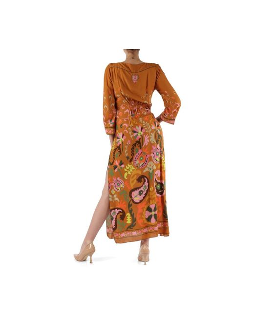 Dresses > day dresses > maxi dresses Maliparmi en coloris Orange