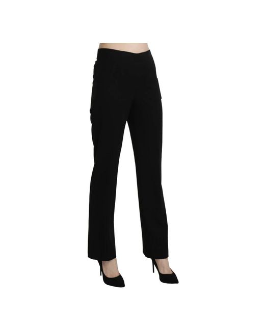 Bencivenga Black Straight Trousers
