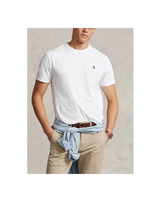 T-shirt custom a maniche corte di Polo Ralph Lauren in White da Uomo
