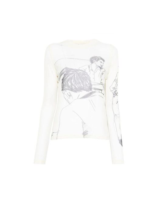 Long Sleeve Tops J.W. Anderson de color White