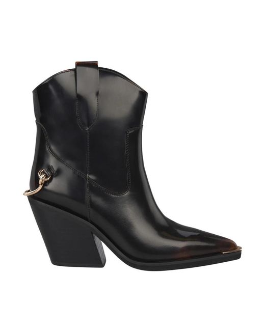 Alma En Pena. Black Cowboy & Biker Boots