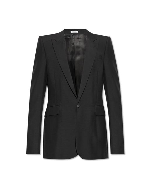 Blazers Alexander McQueen de hombre de color Black