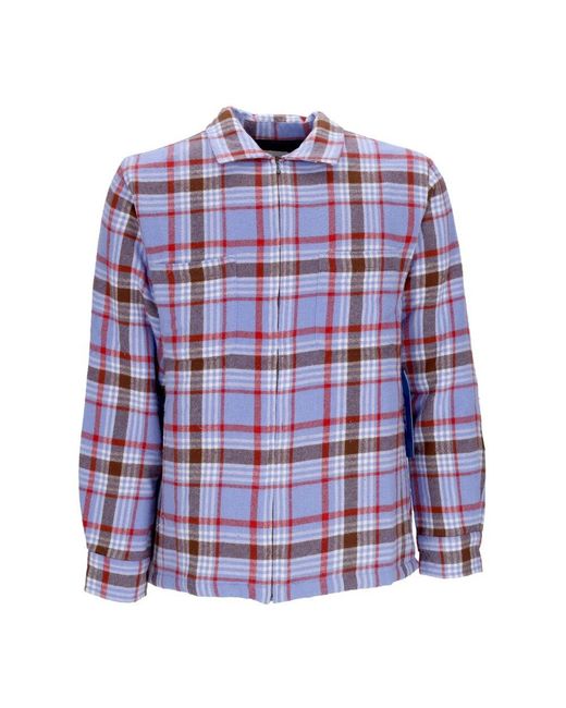 Obey Gepolsterte Hemdjacke Digital Violett Multi in Blue für Herren