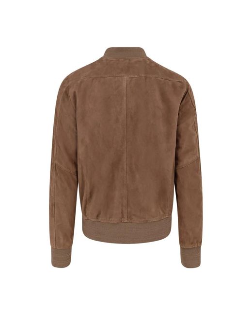 DFOUR® Brown Bomber Jackets for men