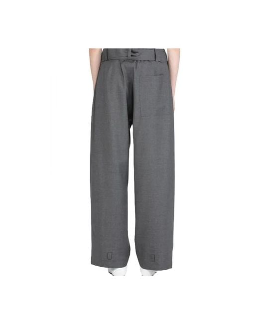 N°21 Gray Wide Trousers