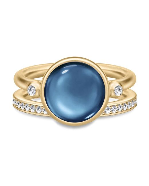 Rings Julie Sandlau de color Blue