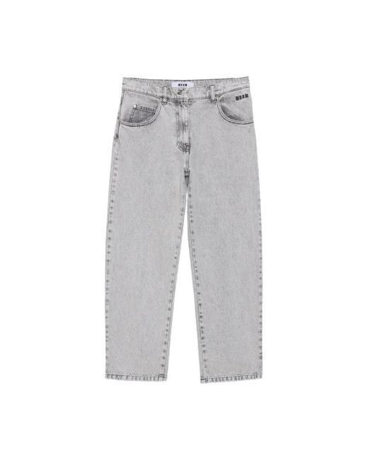 Straight Jeans MSGM en coloris Gray