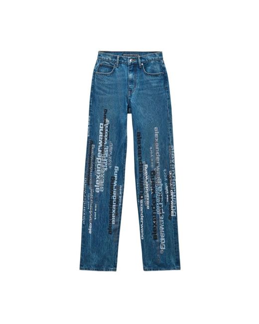 Alexander Wang Blue Straight Fit Jeans