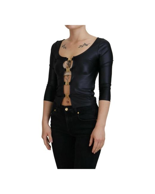 Dolce & Gabbana Black Blouses