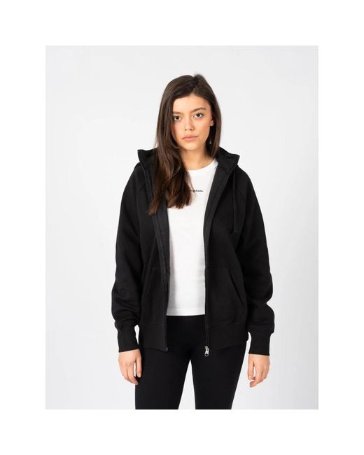 Champion Hoodies & Sweatvesten ,Zwart ,Casual Hoodie in het Black