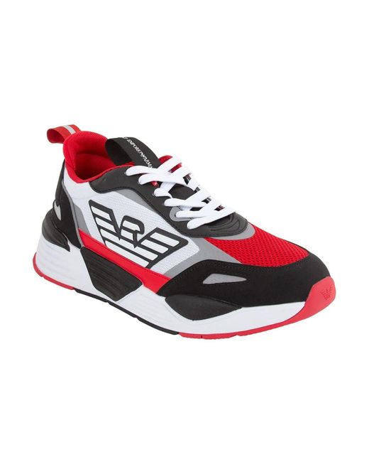 EA7 Red Sneakers for men
