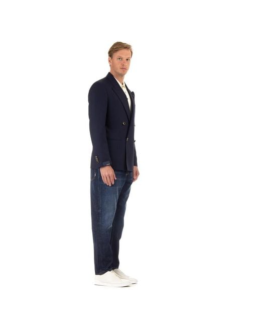 Lardini Blue Blazers for men