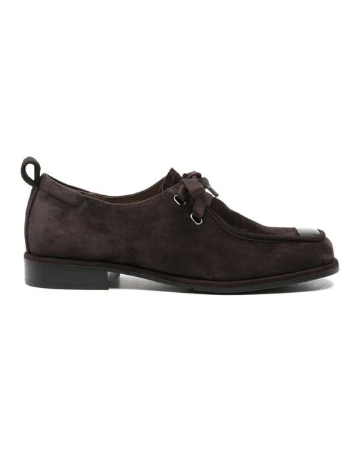 ADRIANNA FERETTI Black Laced Shoes