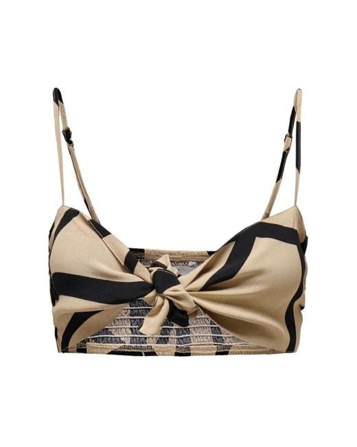 ONLY Brown Sleeveless Tops