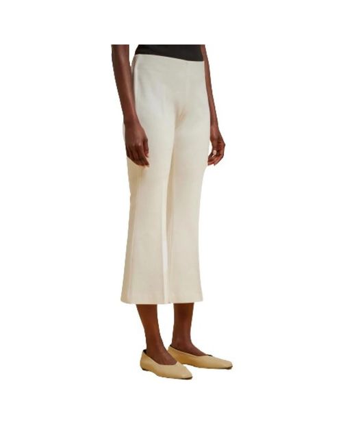 Liviana Conti Natural Cropped Trousers