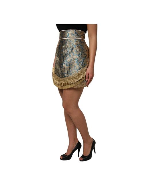 Dolce & Gabbana Green Short Skirts