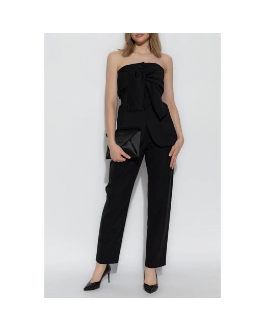 Max Mara Broeken ,Zwart ,Katoen Broek Dede in het Black