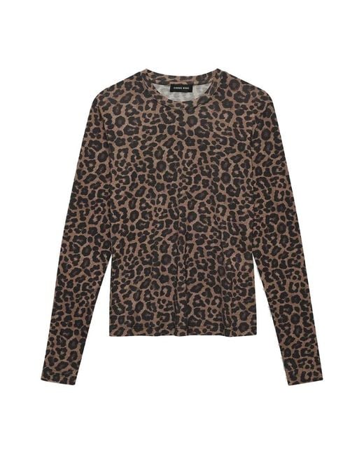 Anine Bing Gray Long Sleeve Tops