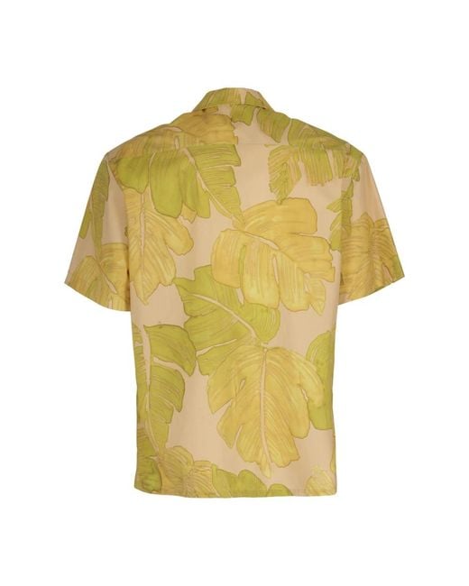 Amaranto Yellow Short Sleeve Shirts for men