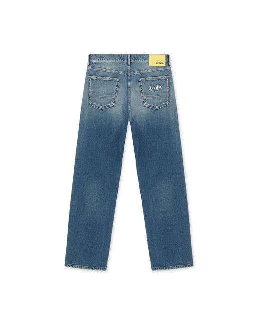 Iuter Blue Straight Jeans for men