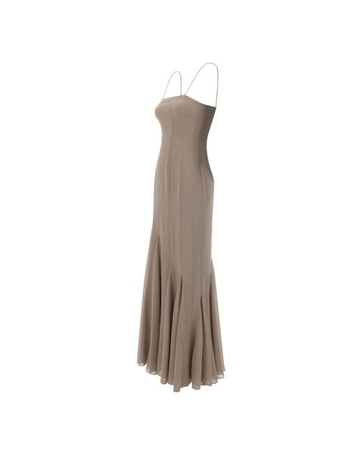 ROTATE BIRGER CHRISTENSEN Brown Maxi Dresses