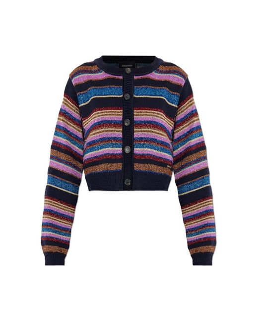 DSquared² Truien & Vesten ,Veelkleurig ,Wol Sweaters in het Blue