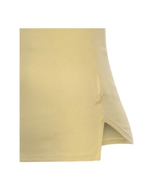 Jacquemus Yellow Sleeveless Tops