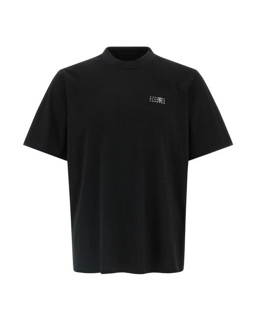 MM6 by Maison Margiela Cotton Jersey T-Shirt in het Black voor heren