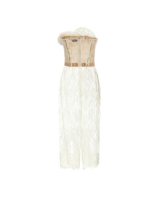 Magda Butrym White Midi Dresses