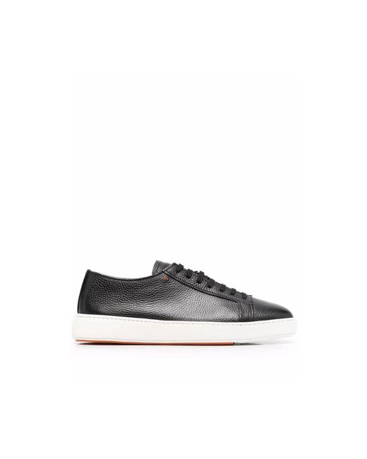 Santoni Black Sneakers for men
