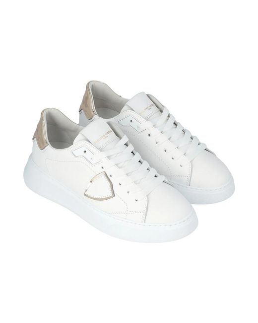 Philippe Model Temple Sneaker in het White