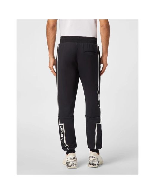 Philipp Plein Fitness ,Zwart ,Polyester Joggingbroek in het Blue voor heren
