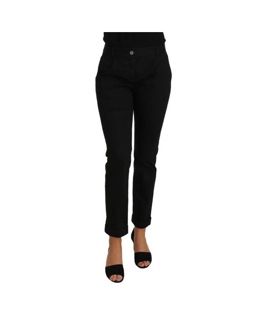 Dolce & Gabbana Black Slim-Fit Trousers