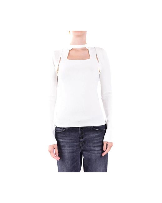 Dondup White Long Sleeve Tops