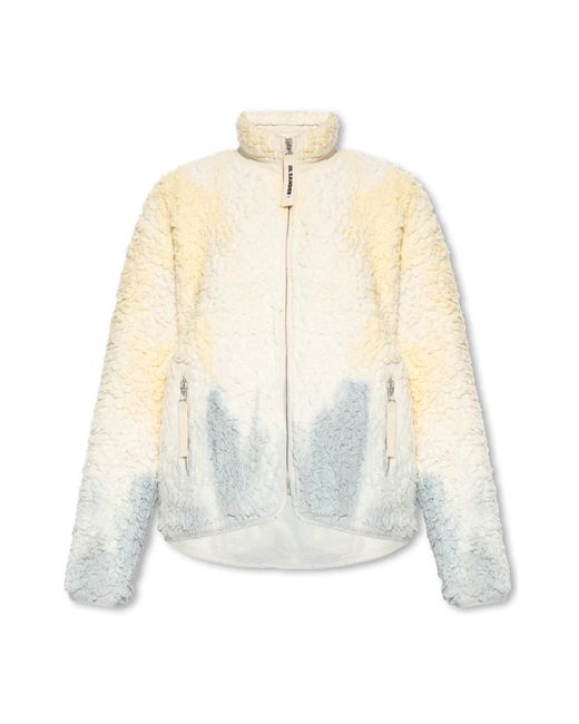 Jil Sander White Fleece-sweatshirt