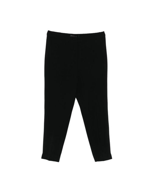 Marina Rinaldi Black Slim-Fit Trousers