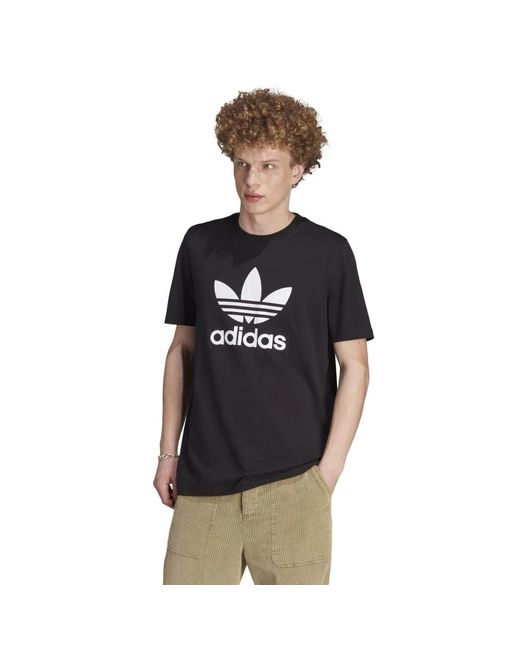Trefoil T-Shirts Adidas Originals pour homme en coloris Black